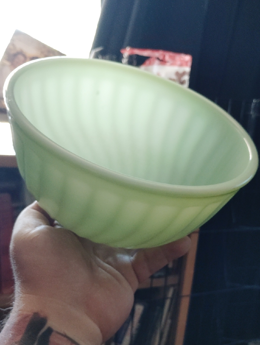 Small Four Piece Lot Of fire King jadeite Bake Ware Very Clean